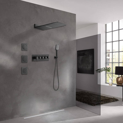 Complete Shower System With Rough In-valve