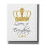  'Queen Typography A' by Jean Plout Canvas Wall Art, 20" x 24"