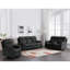 Fauteuil inclinable manuel en similicuir - Confort et style modernes pour le salon