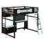 Wood Loft Bed With Desk-879620467