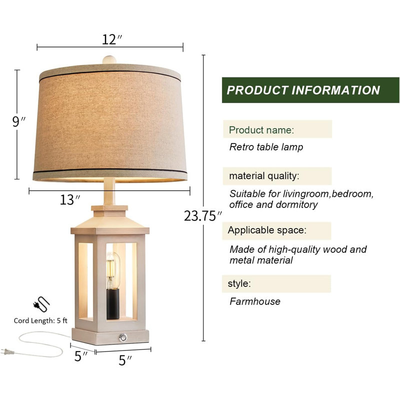 Jemier USB Table Lamp
