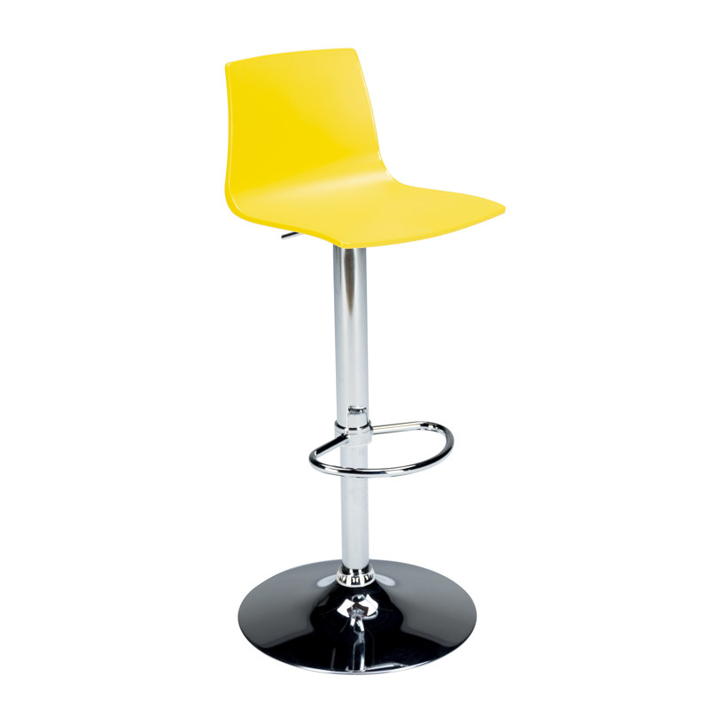 Imola Adjustable Height Bar Stool, Yellow