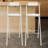 Portable Folding Bar Stool With Backrest Tall Bar Stools (2 Pcs, 29.53Inch) White-635769008