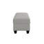 Banc repose-pieds avec rangement 48,6 po Pebble Grey - Siège facile à assembler-315683553