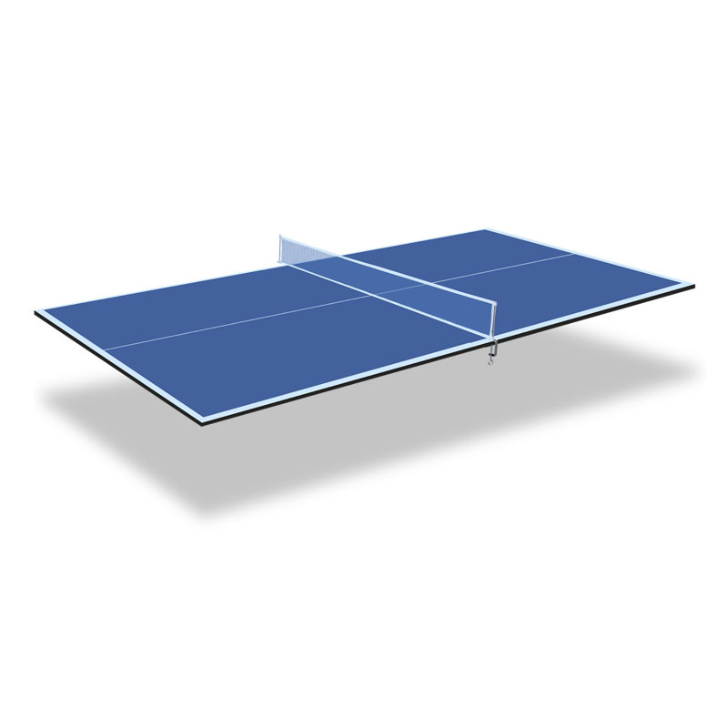 Plateau de tennis de table moyen pliable, Bleu, H 0,48 po x l 84 po x P 48 po
