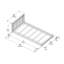 Lit simple au sol Classic, blanc-1360895666