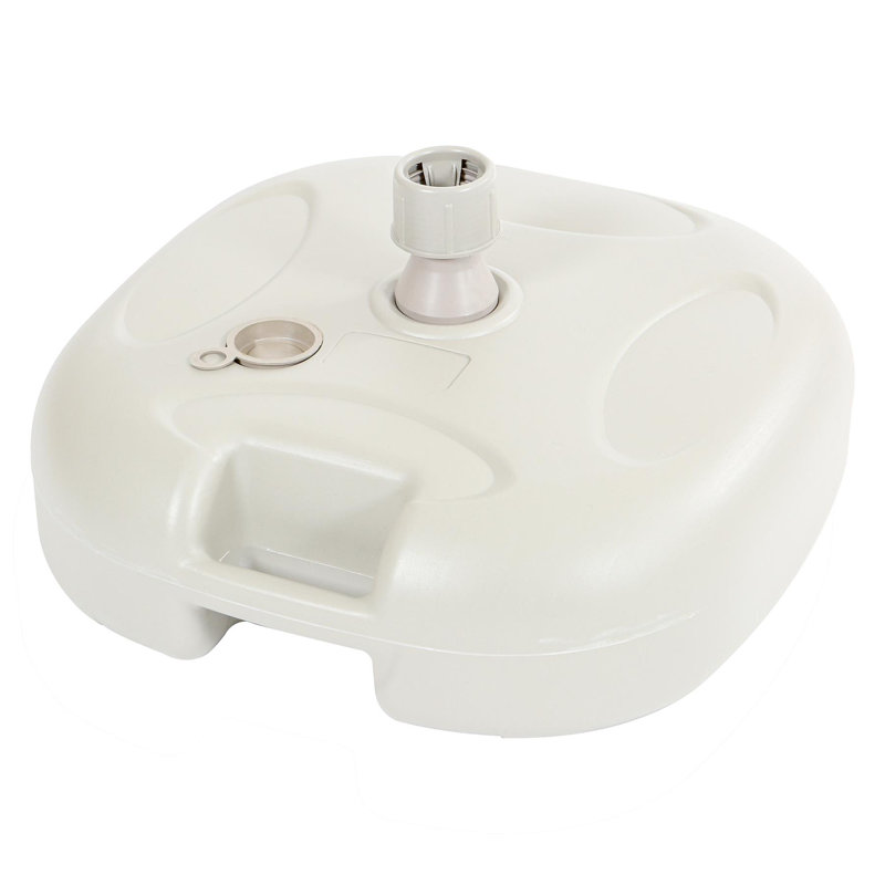 Harbour Housewares - Plastic Fillable Parasol Base, White