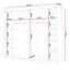 Laleh 2 Door Sliding Wardrobe-2092233240