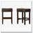 26.75" Backless Leather Counter Height Barstool