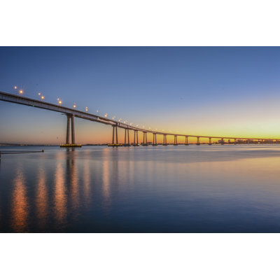 Coronado Bridge, San Diego - photographie sur toile tendue