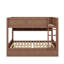 Lit superposé avec tiroirs, lit superposé en bois avec armoires de rangement et lumières DEL-1772333426