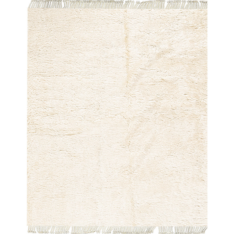 Moroccan Wool Area Rug, Rectangle 8' x 10'