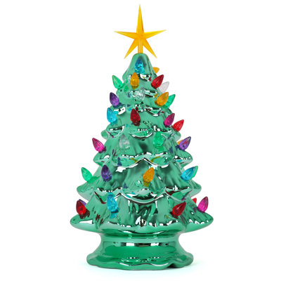 Ceramic Christmas Tree That Lights Ups - Inspired Vintage Christmas Tree - Light Up Tree