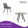 35.4'' Round Dining Table Set, Modern Kitchen Table with 4 Dining Chairs(1 Table 4 Chairs)