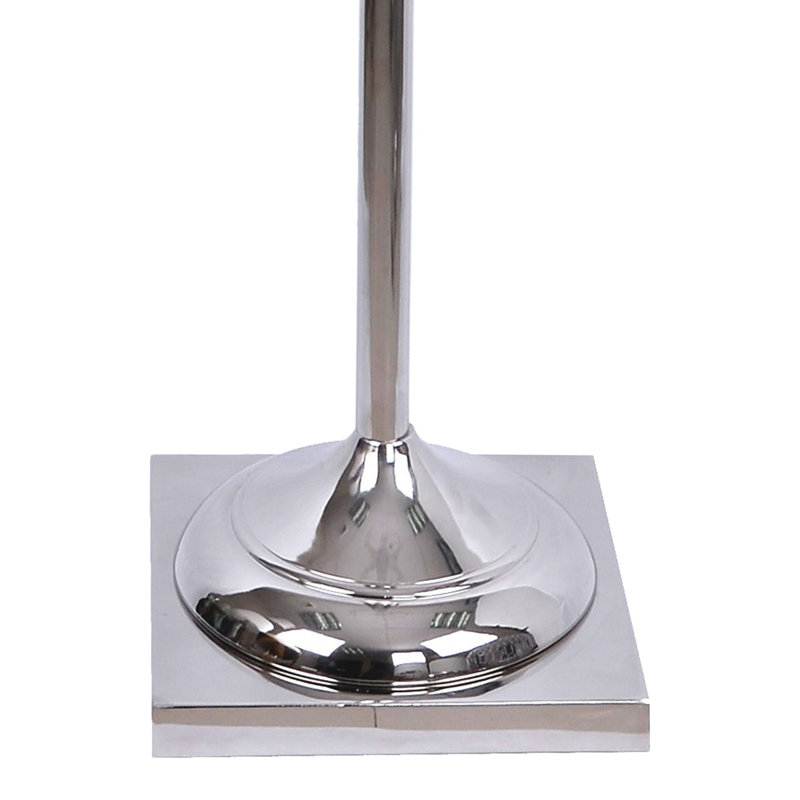 Lampe sur pied 62 po Buzzell, Nickel poli