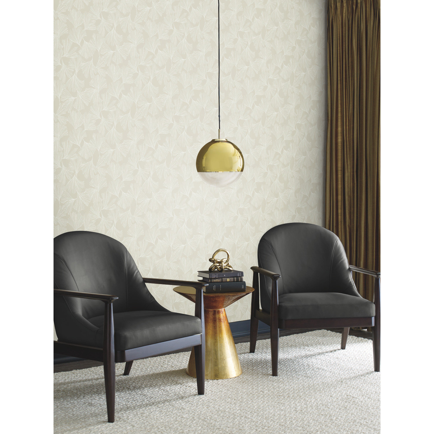 Almerton Modern Floral Wallpaper, Glint