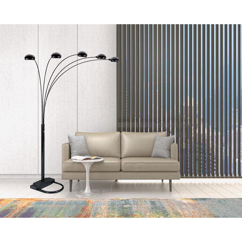 Anaalicia 84'' Black Floor Lamp