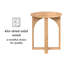 Sartaj Solid Wood Cross Legs Side Table-936826020