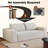 Zain Boneless Compression Corduroy Upholstered Sofa with Deep Seat & Wide Armrests-115323726-115323730