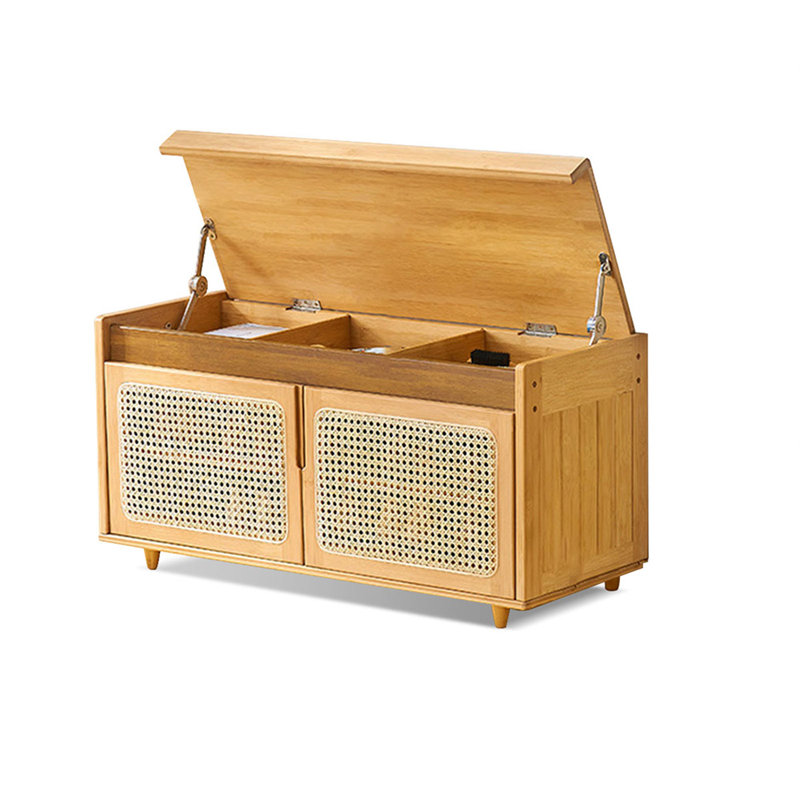 Wood Storage With Entryway Bench
