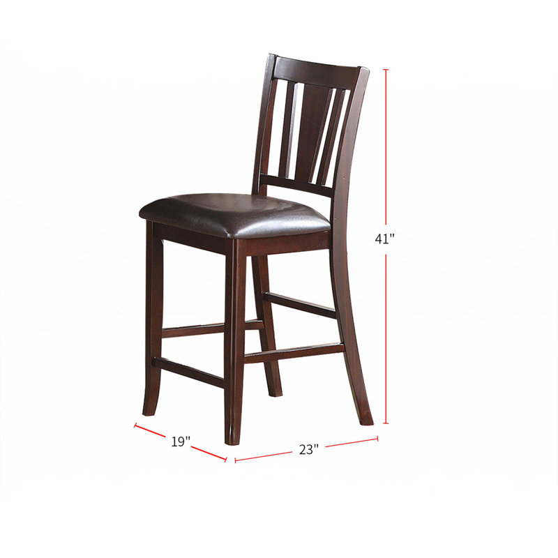 Upholstered Counter Height Chairs, Set Of 2