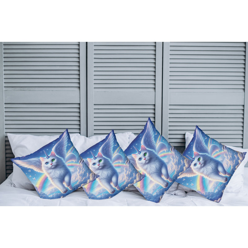 Fabric Reversible Throw Pillow, 20"H x 20"W