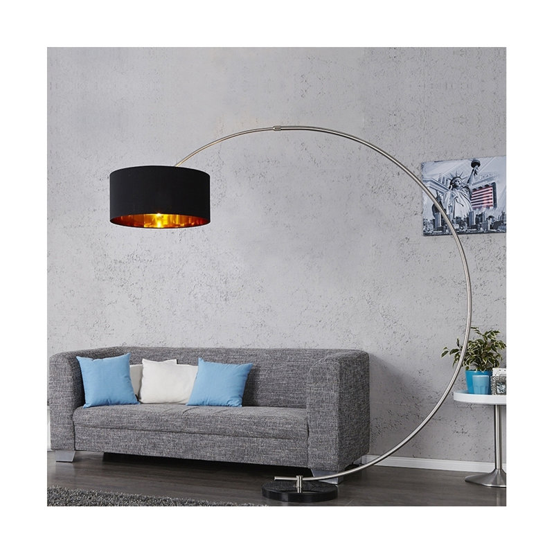 Darby 180cm Chrome Arched Floor Lamp