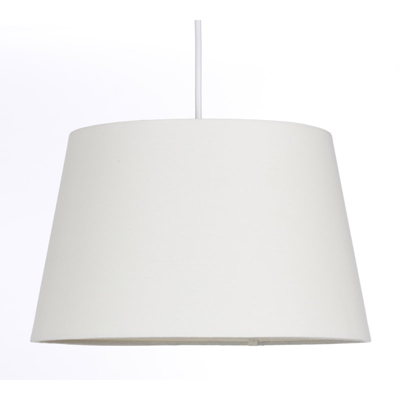 Cotton Empire Lamp Shade ( Uno ), Cream, 22cm H x 36cm W x 36 cm D