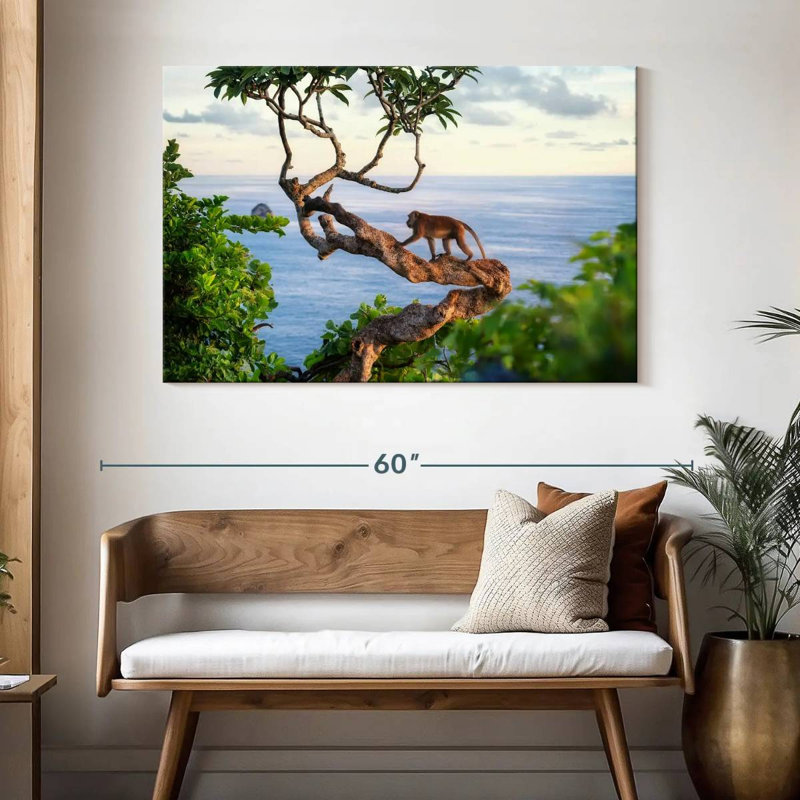 Brampt Balinese Monkey, 32" H x 48" W