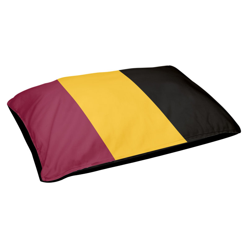 Coussin pour chien Arizona Tempe, Moyen (l 28 po x P 18 po x H 6 po), Marron / jaune / noir
