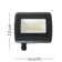 Adetoun Black 12cm H Integrated LED Outdoor Flush Mount