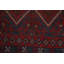Tapis de couloir rouge en laine 8 pi 8 po x 1 pi 11 po One-of-a-Kind