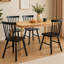 Gunther Mid-Century Solid Wood Windsor Dining Chair For Kitchen Or Dining Room