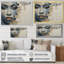 «Blue and Beige African Woman Collage I», reproductions d'art encadrées-95880663-95880659