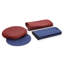 Repose-pieds rond en velours de 15 po de largeur