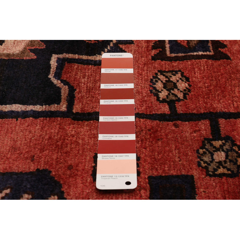 One of kind Hand-Knotted Anadol Copper Rug 3'5" x 9'10"