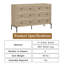 Commode double 6 tiroirs
