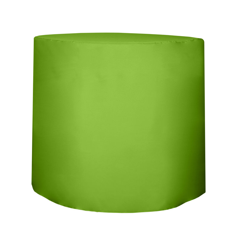 Javin Solid Color Round Tablecloth, Lime Green, 2