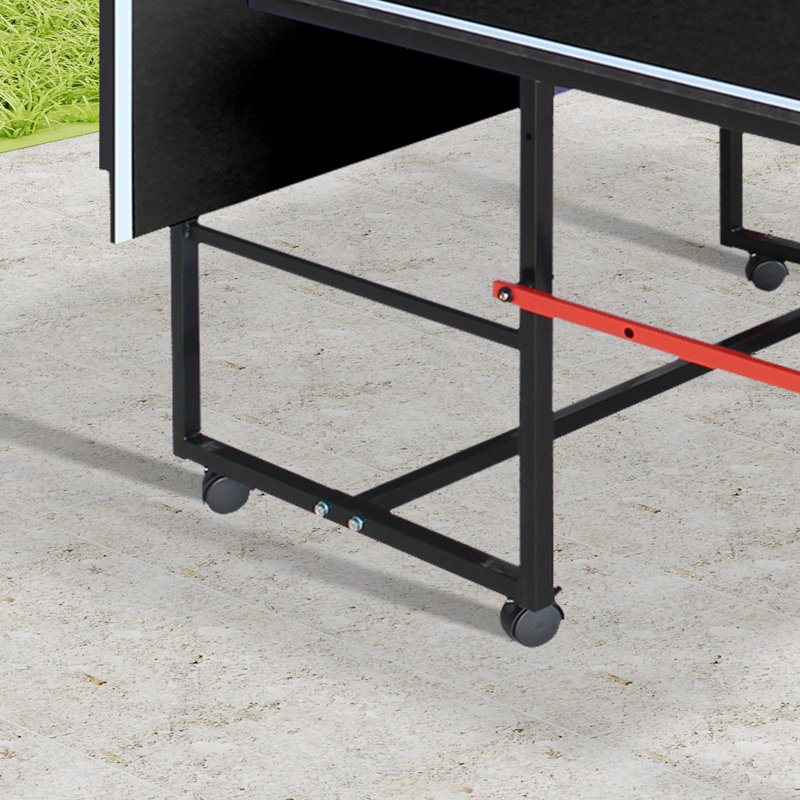 Foldable Table Tennis Table, Black