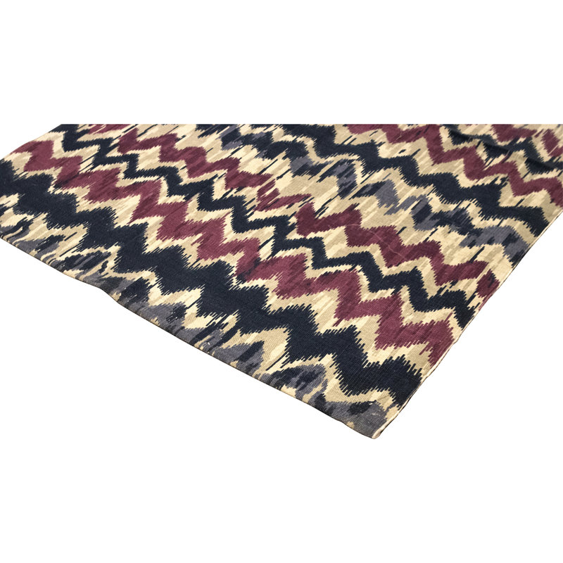 Flatweave Wool Ikat Area Rug in Multi