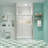 50-54" W X 71" H Piovt Swing Glass Shower Door,Pivot Frame Sliding Shower Door With 1/4"(6Mm) Clear SGCC Tempered Glass,Shower Doors,Reversible Installation-114019064