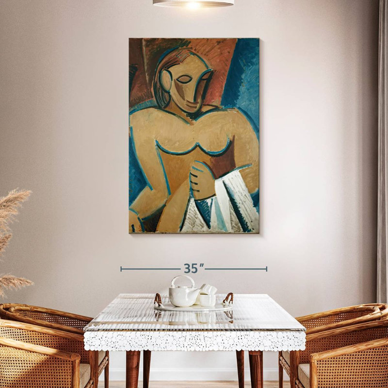 Avery nue avec serviette, H 48 po x l 32 po
