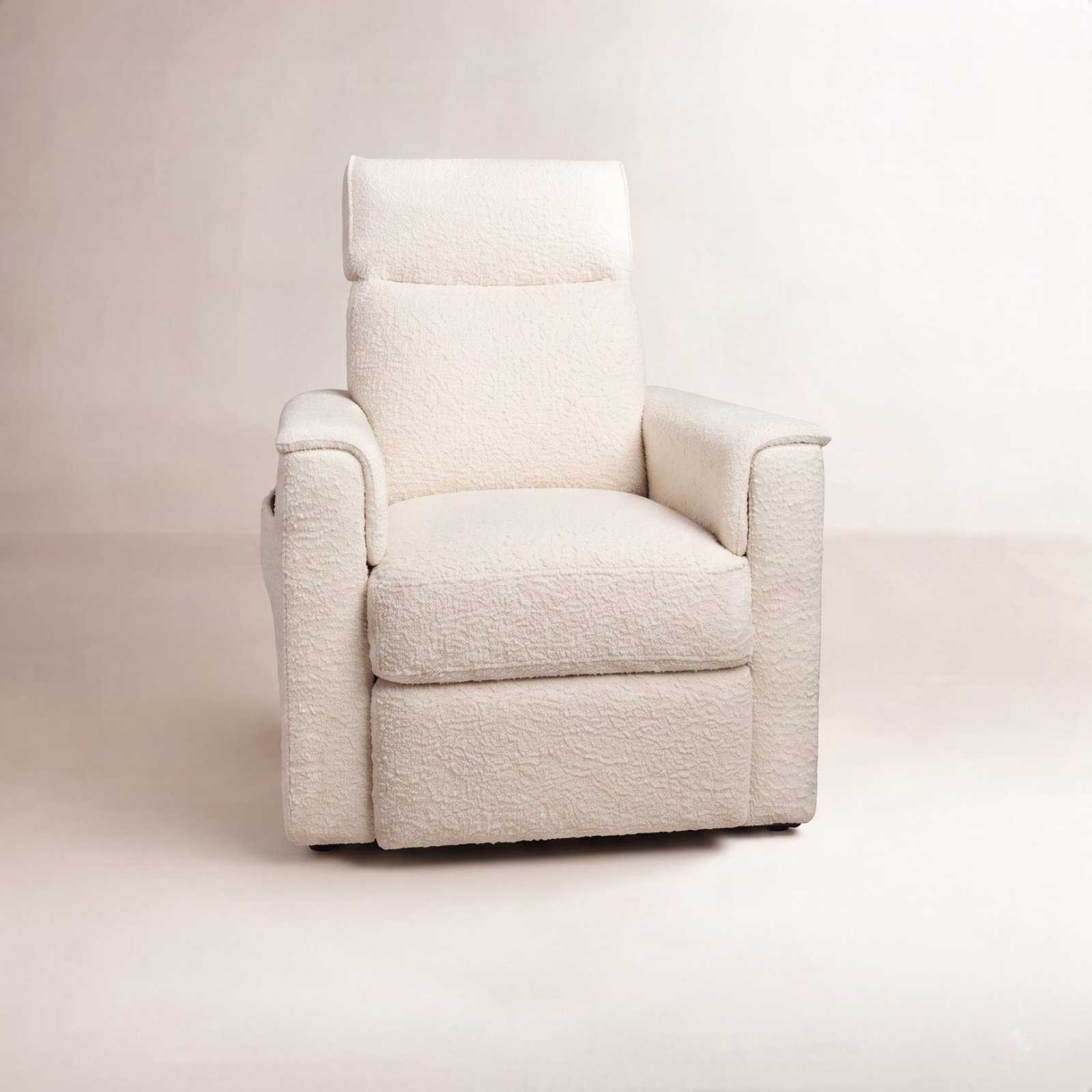 Willa Swivel Glider, Performance Ivory Boucle