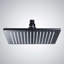 Tête de douche à pluie à DEL changeant de couleur carrée bronze foncé / noir mat 12 po Fontana