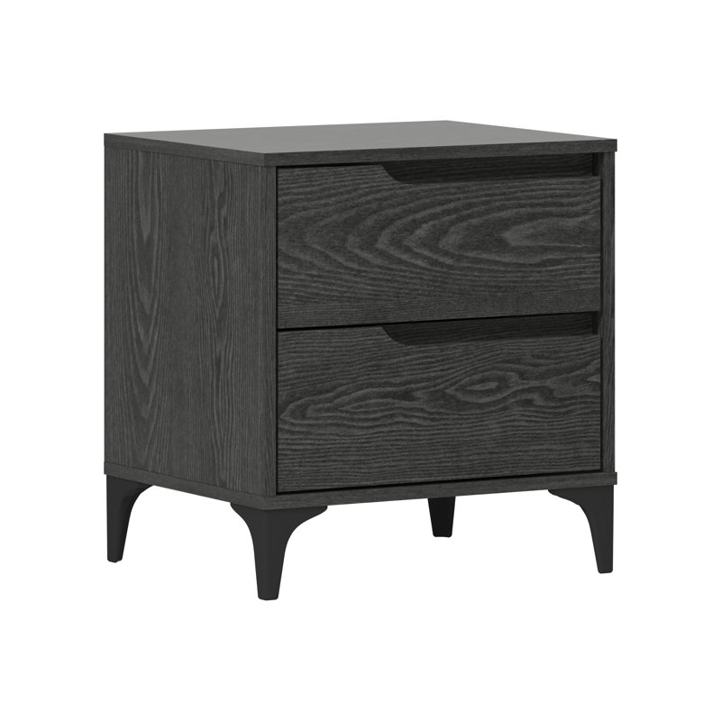 Table de chevet 2 tiroirs 20 po Norcross, Gris