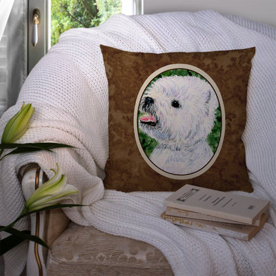 Coussin décoratif intérieur/extérieur westie