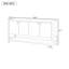 Four-door Console Table With A Open Bottom Shelf And Metal Handles-106535410