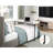 Multipurpose Over The Bed Desk With Adjustable Height, Metal Legs With Casters, Overbed Table 1Pc, Laptop Table For Bed, Breakfast Table-887577677