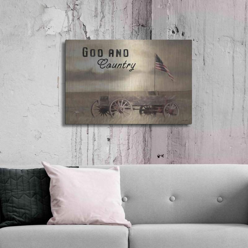 «God And Country» par Lori Deiter, H 24 po x l 36 po