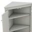 Armoire de rangement autoportante triangulaire avec tablettes réglables-566482377